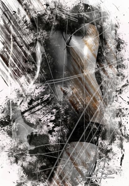 Author: Mel FUGER
Copyright: © Mel FUGER. All Rights Reserved. Tableau Body sculpt ink b&w