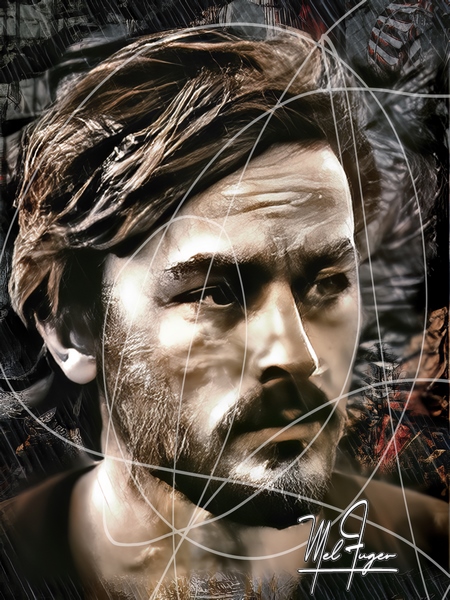 Author: Mel FUGER
Copyright: © Mel FUGER. All Rights Reserved. Portrait Pop Lines Alain Delon