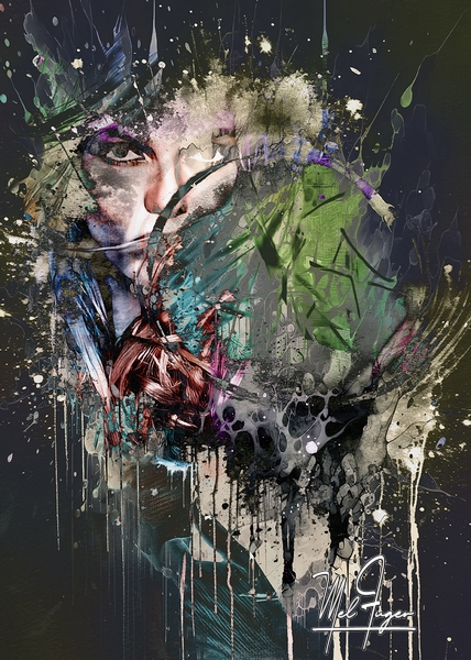 Author: Mel FUGER
Copyright: © Mel FUGER. All Rights Reserved. Vanessa Paradis portrait grunge