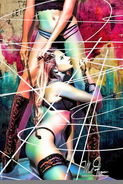 Author: Mel FUGER
Copyright: © Mel FUGER. All Rights Reserved. Tableau Eve & Eve trash pop lines