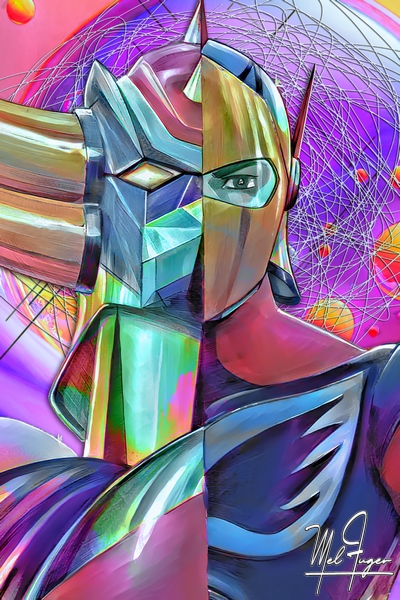 Author: Mel FUGER
Copyright: © Mel FUGER. All Rights Reserved. Tableau pop Goldorak